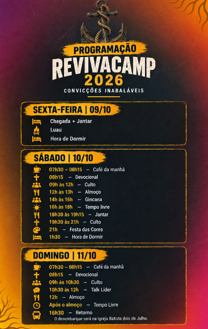 Cartaz da programação oficial